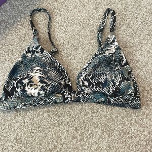 Target Snake Skin Bikini Top